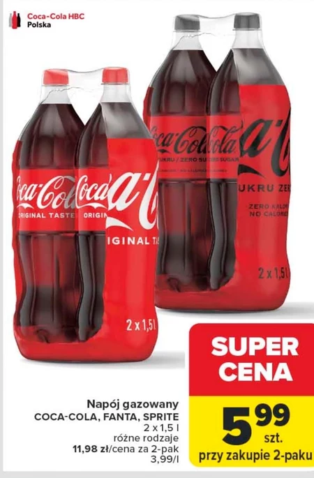 Napój gazowany Coca-Cola
