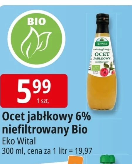 Ocet jabłkowy Eko Wital