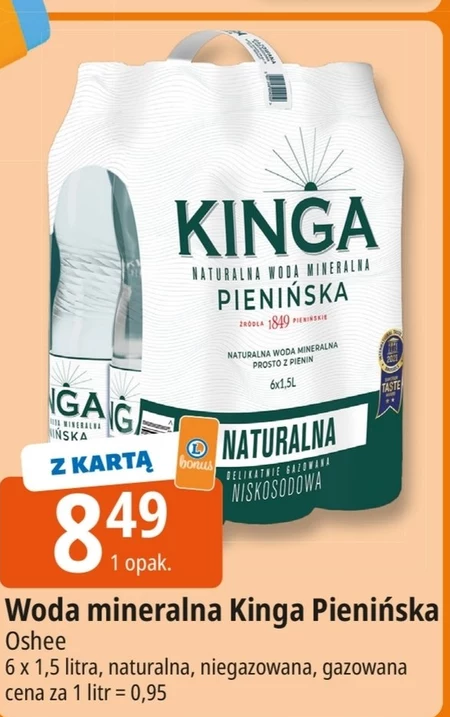 Woda mineralna Kinga Pienińska
