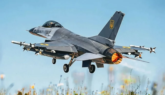 Ukraiński F-16 zestrzelił rosyjski dron z działka Vulcan
