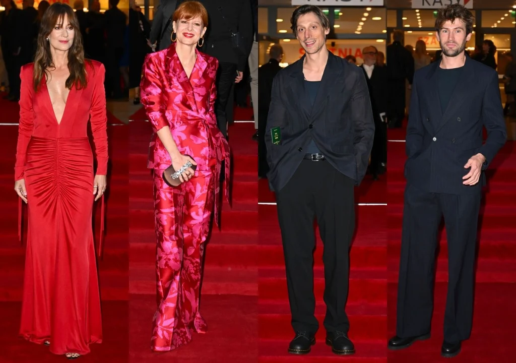 Gwiazdy filmu "Chopin, Chopin" na 50. Festiwalu Polskich Filmów Fabularnych: Maja Ostaszewska, Karolina Gruszka, Eryk Kulm i Victor Meutelet