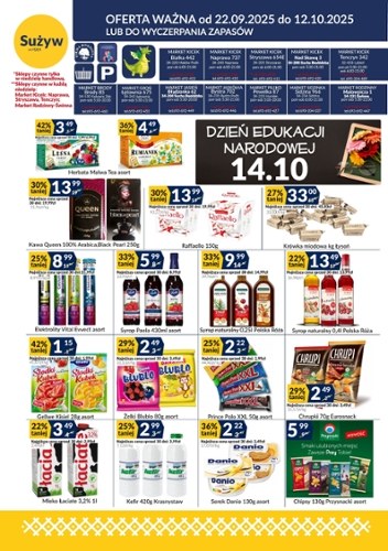 Gazetka promocyjna Sużyw, ważna od 22.09.2025 do 12.10.2025.
