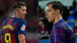 Robert Lewandowski i Wojciech Szczęsny