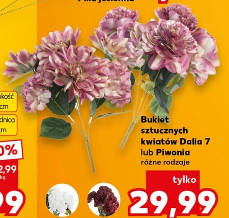 Bukiet kwiatów sztucznych Dalia