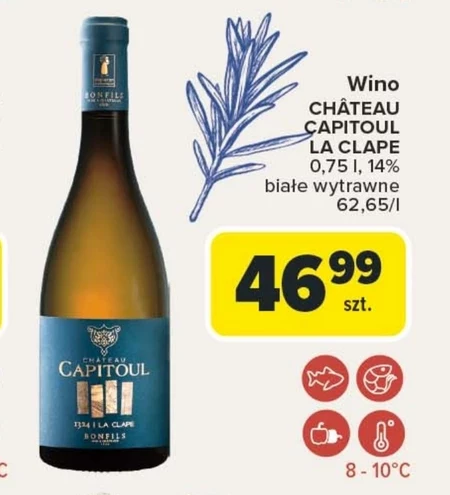 Wino wytrawne Białe