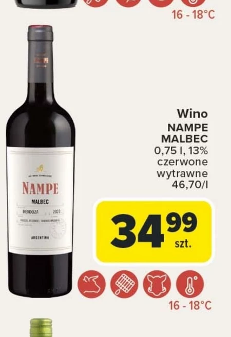 Wino wytrawne Nampe