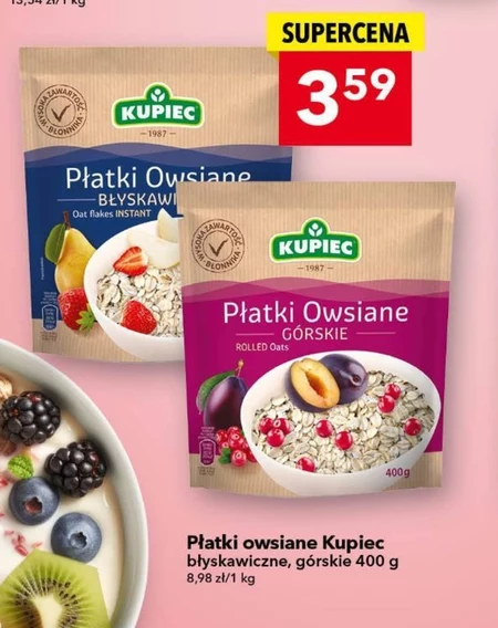 Płatki owsiane Kupiec