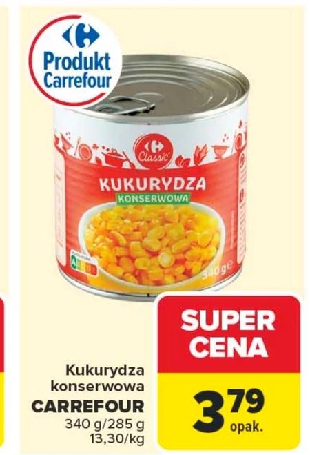 Консервована кукурудза Carrefour