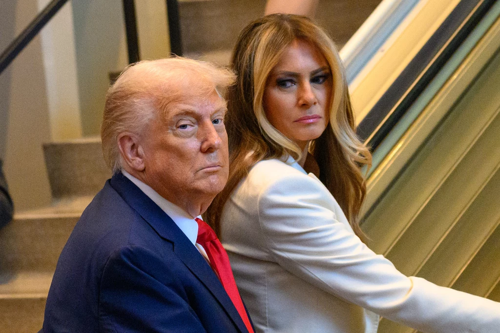 Melania Trump zwróciła na siebie uwagę u boku męża