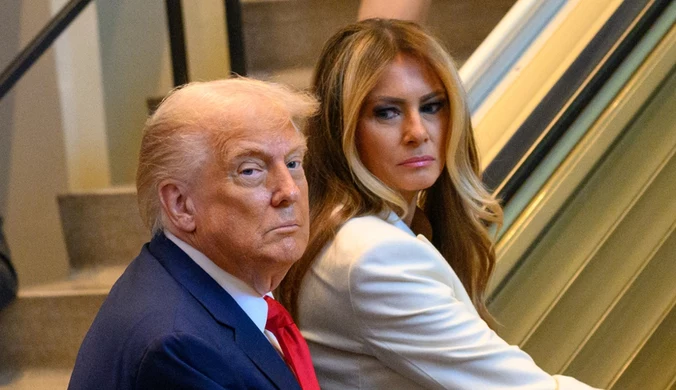 Melania Trump zwróciła na siebie uwagę u boku męża