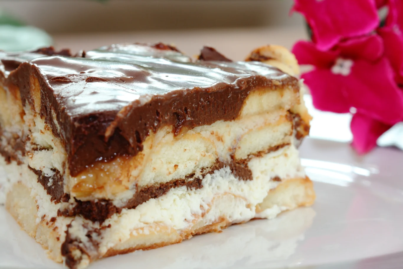 Proste ciasto na biszkoptach Proste ciasto na biszkoptach