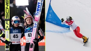 Od lewej: Kamil Stoch, Dawid Kubacki i Aleksandra Król-Walas