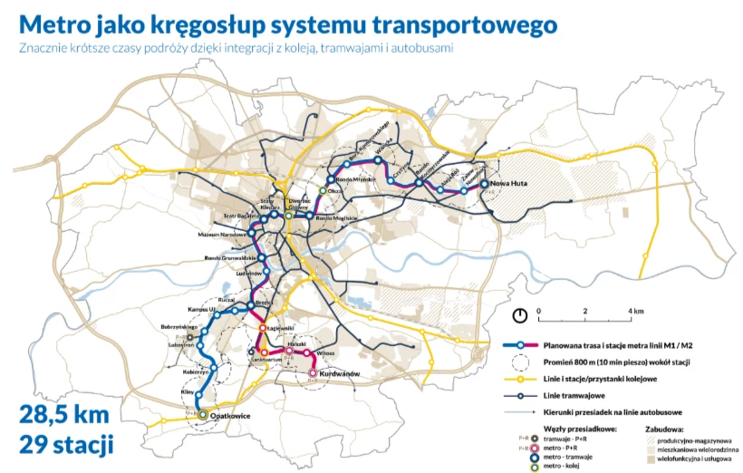 Metro jako kręgosłup transportowy Krakowa