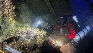 Nurkowie zeszli do wraku Britannica