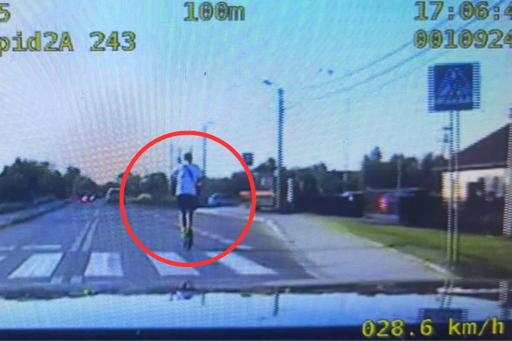 14-latek uciekał przed policją na hulajnodze elektrycznej.