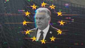 Viktor Orban ma "unijny" problem? Grafika: Aleksandra Włodarczyk