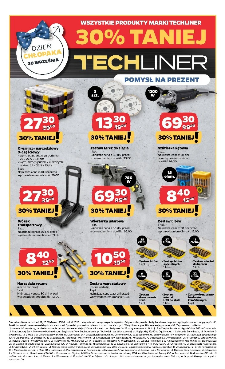 Narzędzia ​Techliner 30% taniej w Netto