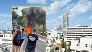 Wybuch samochodu w Tel Awiwie