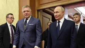 Premier Słowacji Robert Fico i prezydent Rosji Władimir Putin