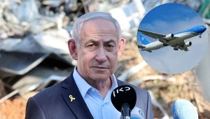 Samolot Binjamina Netanjahu ominął Europę podczas lotu do USA