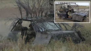 Cywilne auto, siatka i gałęzie. Wojenny "Mad Max" po rosyjsku