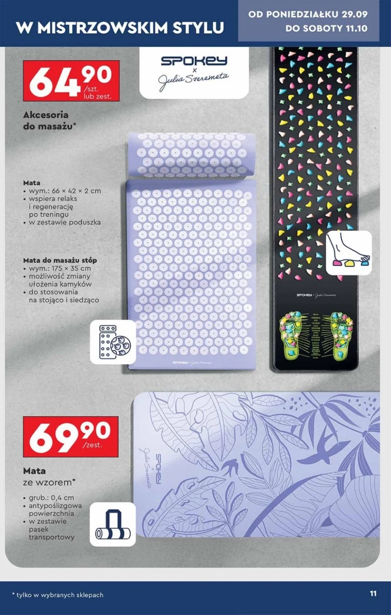 Mata do akupresury z Biedronki 