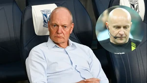 Trener Lecha Poznań Niels Frederiksen po meczu z Rakowem Częstochowa skrytykował pracę Szymona Marciniaka