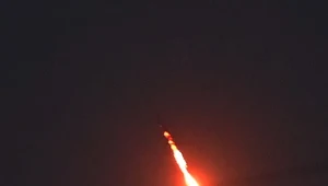 Jeden z rosyjskich dronów zestrzelonych przez ukraińską obronę powietrzną nad Kijowem 20 września. Tego dnia Rosja przeprowadziła zmasowany atak,, wystrzeliła 40 rakiet i około 580 dronów. Zginęły w nim trzy osoby, a dziesiątki zostały ranne