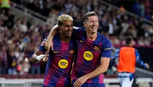 Lewandowski jeszcze raz bezwzględny. Barcelona już na szczycie tabeli