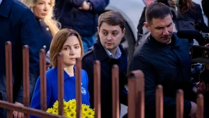 Wybory parlamentarne w Mołdawii. Policja ostrzega przed zamieszkami i prowokacjami w powyborczą noc - na zdjęciu prezydent Maia Sandu 