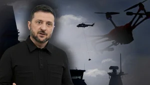 Wołodymyr Zełenski mówi, że Rosja wysyła swoje drony nad Europę z tankowców