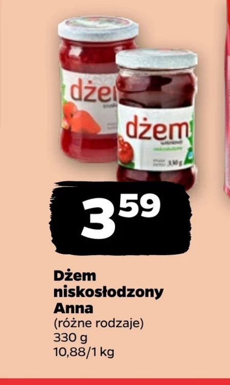 Dżem niskosłodzony Anna