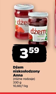 Dżem niskosłodzony Anna