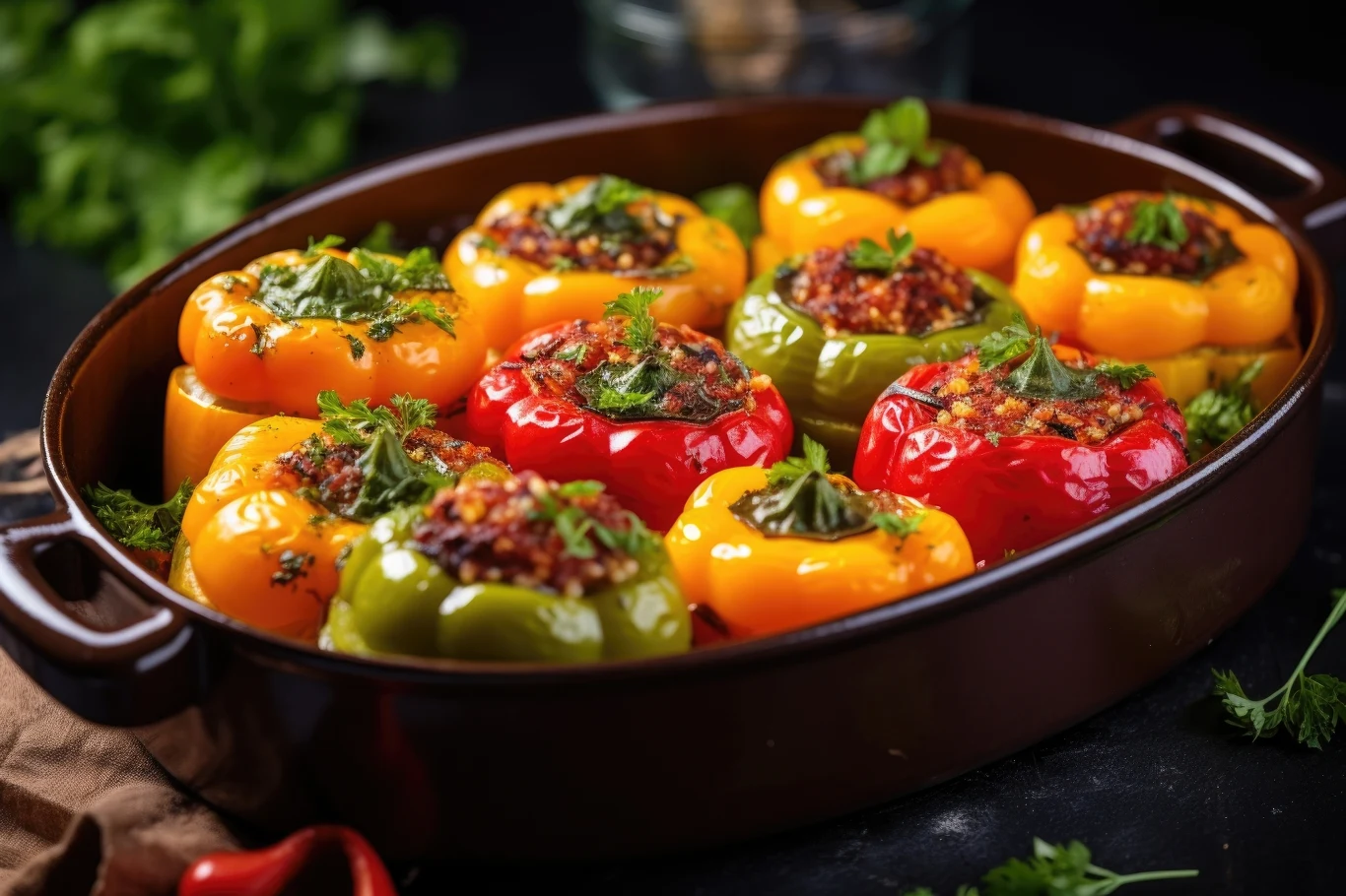 Jesienią postaw na papryki faszerowane - smakują genialne 