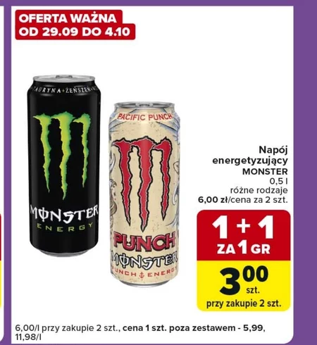 Napój energetyczny Monster