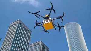 Chińczycy zastąpili dźwigi dronami na placach budowy wieżowców