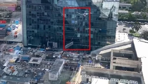 Chińczycy zastąpili dźwigi dronami na placach budowy wieżowców