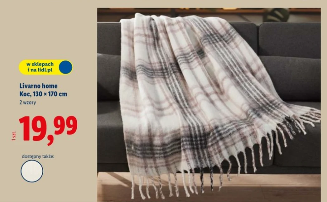 Miękki koc Livarno Home z Lidla