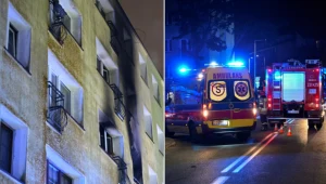 Płomienie w bloku mieszkalnym w Koszalinie. Są poszkodowani, zarządzono ewakuację