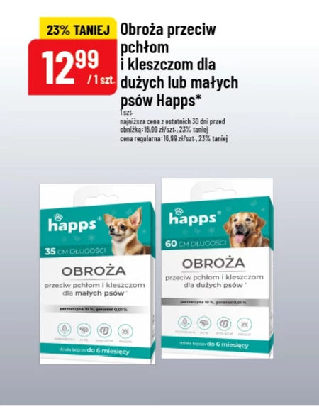 Obroża przeciw kleszczom Happs