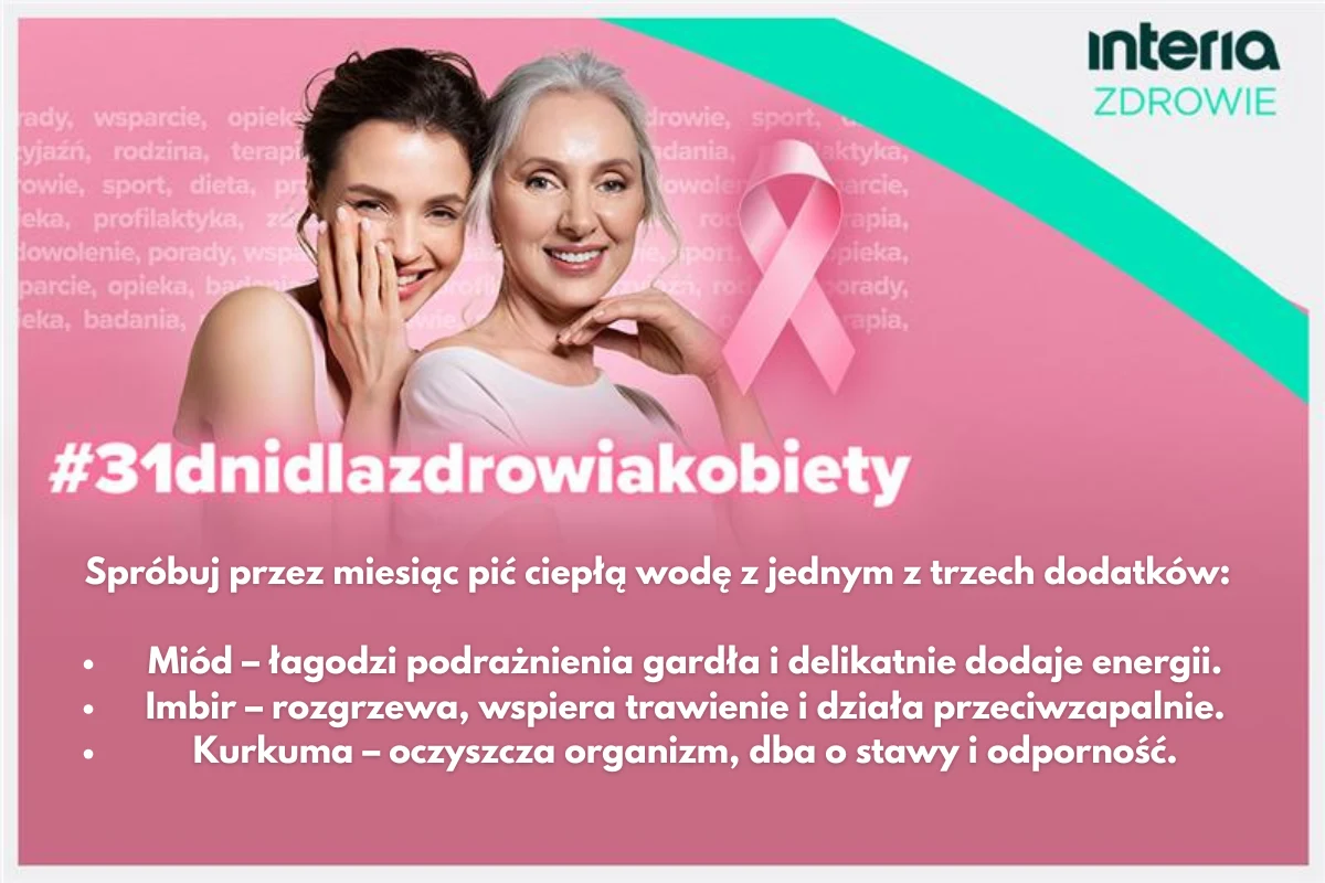 Picie ciepłej wody z jakimś dodatkiem może pomóc w odpowiedniej pracy organizmu