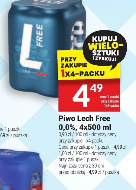 Безалкогольне пиво Lech