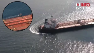 Francuskie wojsko na pokładzie tankowca 