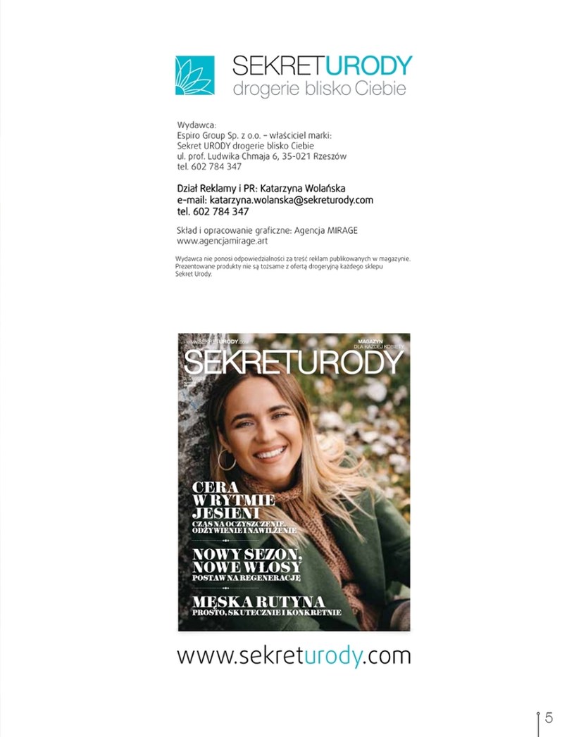 Gazetka: Jesienne sekrety urody – Drogeria Sekret Urody - strona 5
