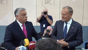 Trwa szczyt w Kopenhadze. Viktor Orban i Donald Tusk na spotkaniu z mediami