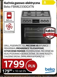 Kuchenka gazowo-elektryczna Beko