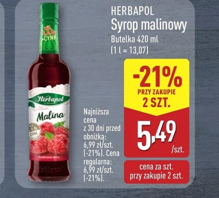 Syrop malinowy Herbapol