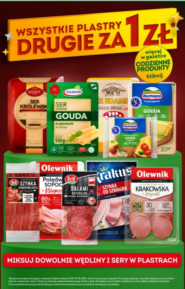 Promocja w Żabce: wszystkie plastry – drugie za 1 zł!