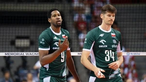 Wilfredo Leon (po lewej) i Szymon Jakubiszak