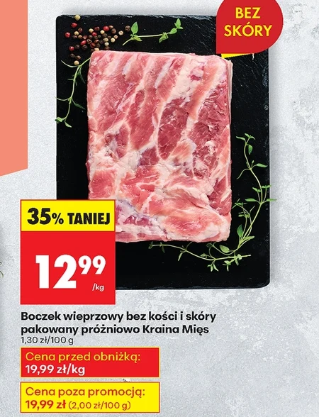 Boczek bez kości Kraina Mięs
